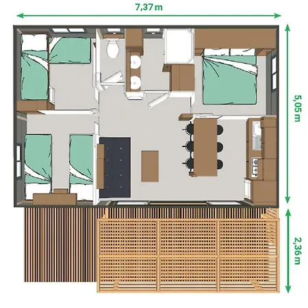 Parc D'audinac Les Bains 3 Etoiles - Piscine Chauffee - Vue Montagne